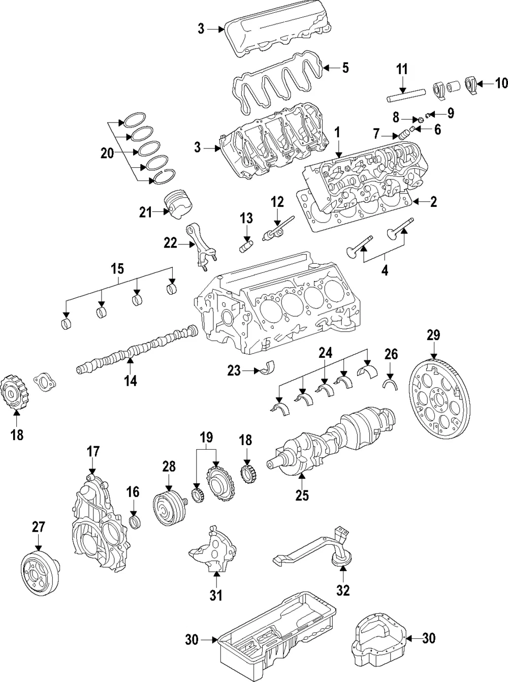 Engine Rocker Arm - GM (98004537) - view 2