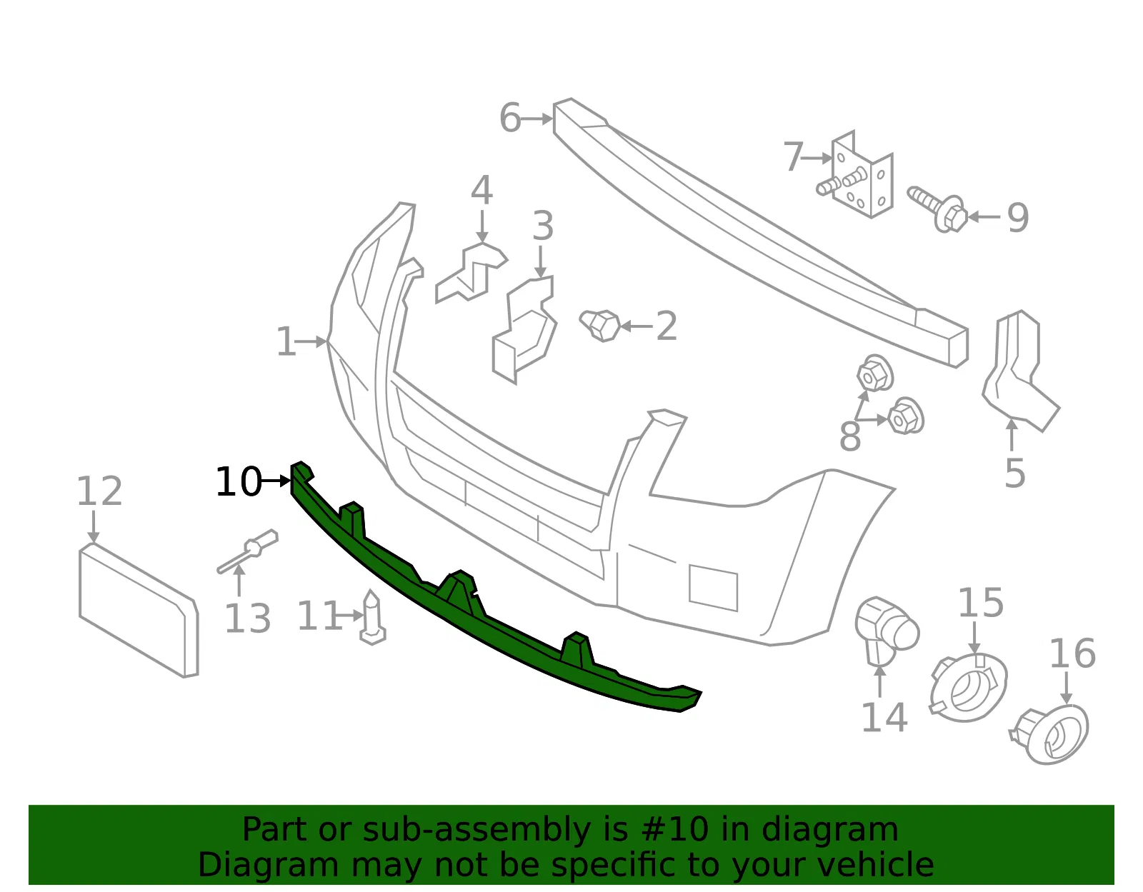 Valance Panel - Ford (9E6Z-17626-A) - view 10