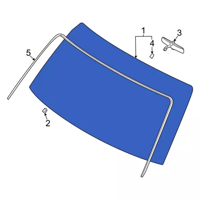Windshield - Ford (9c2z1503100a) - view 7