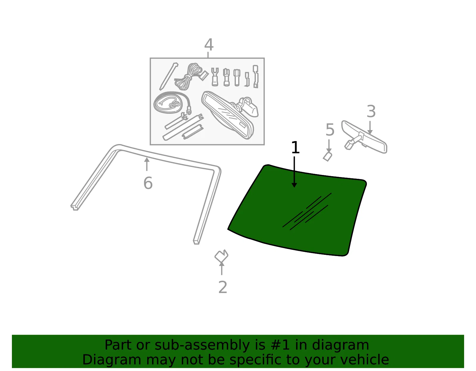 Windshield - Ford (9c2z1503100a) - view 9