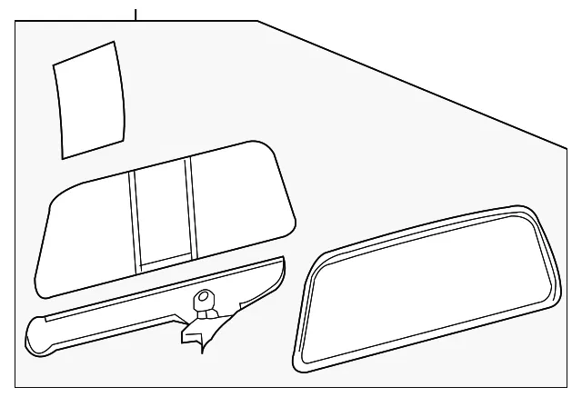 Back Glass - Ford (9c3z25422b30a) - view 5