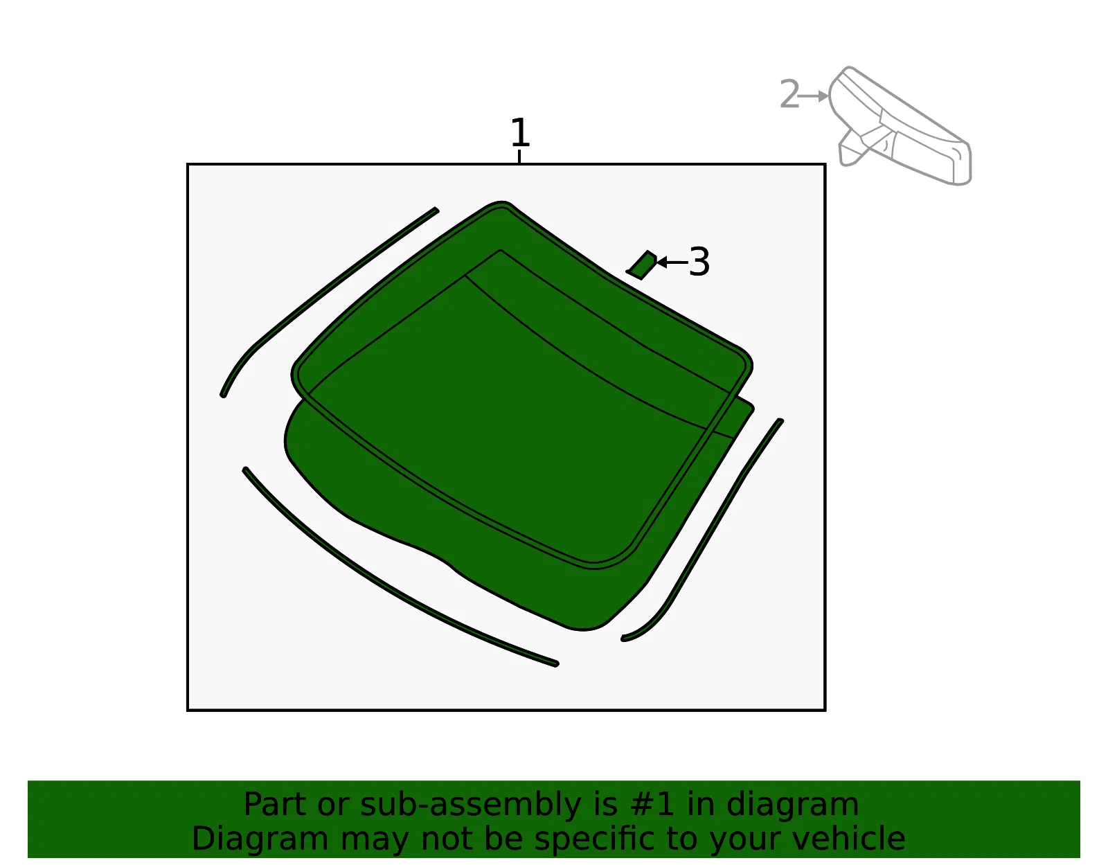 Glass Windscreen - Ford (9h6z5403100b) - view 3