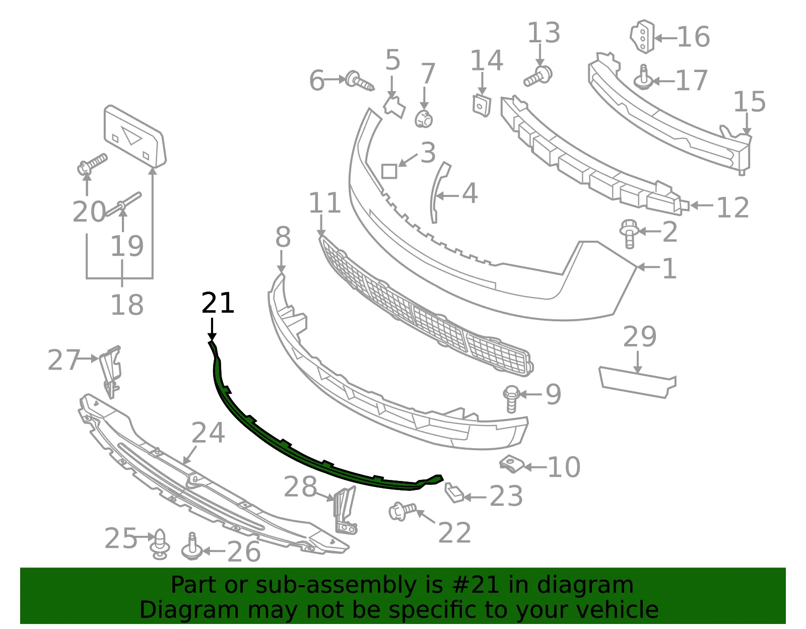 Valance Panel - Ford (9t4z17626a) - view 8