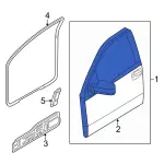 Door Shell - Passenger Side (RH) - Ford (AL3Z-1820124-C) - view 17