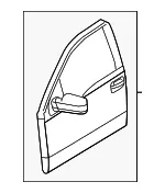 Door Shell - Passenger Side (RH) - Ford (AL3Z-1820124-C) - view 23