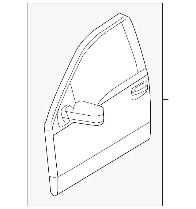 Door Shell - Passenger Side (RH) - Ford (AL3Z-1820124-C) - view 8