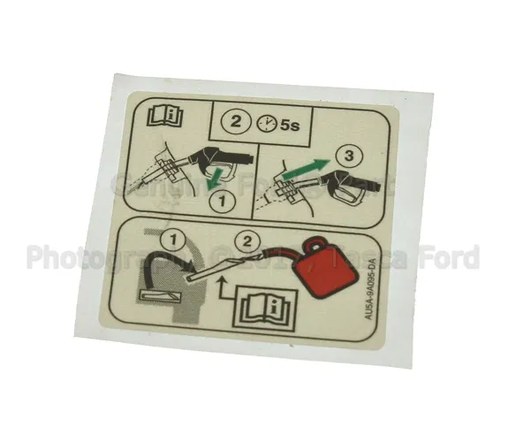 Fuel Information Label - Ford (AU5Z-9A095-D)