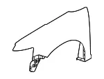 Fender - Passenger Side (RH) - Ford (BA8Z-16005-A) - view 25