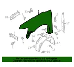 Fender - Passenger Side (RH) - Ford (BA8Z-16005-A) - view 26