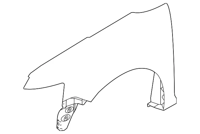 Fender - Passenger Side (RH) - Ford (BA8Z-16005-A) - view 9