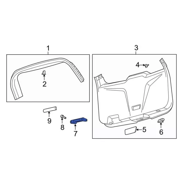 Pull Handle - Ford (BB5Z-78434A14-AA) - view 5