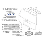 Hatch Emblem - Ford (BB5Z-9942528-E) - view 24