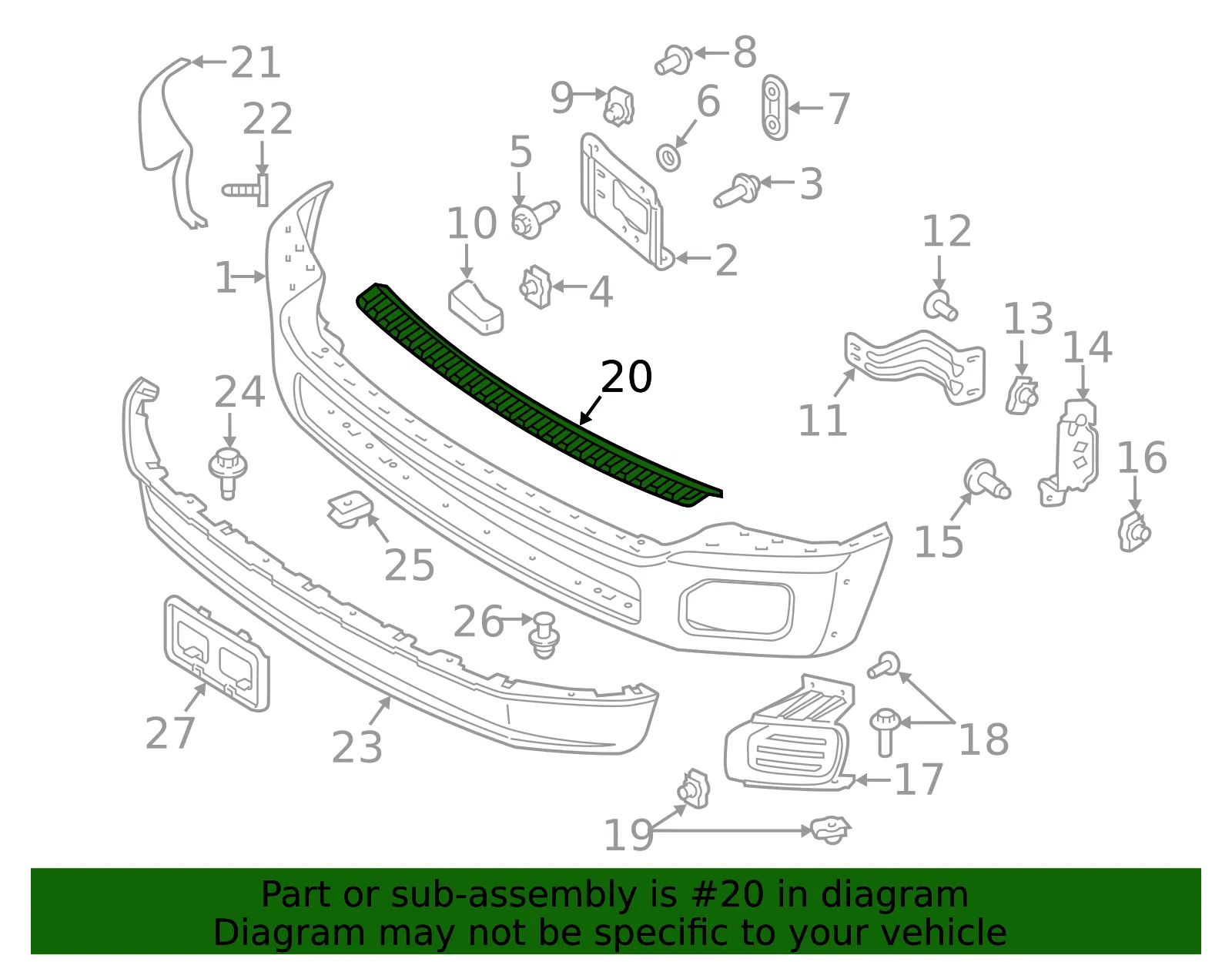 Bumper Step Pad - Ford (BC3Z-17C829-AA) - view 8