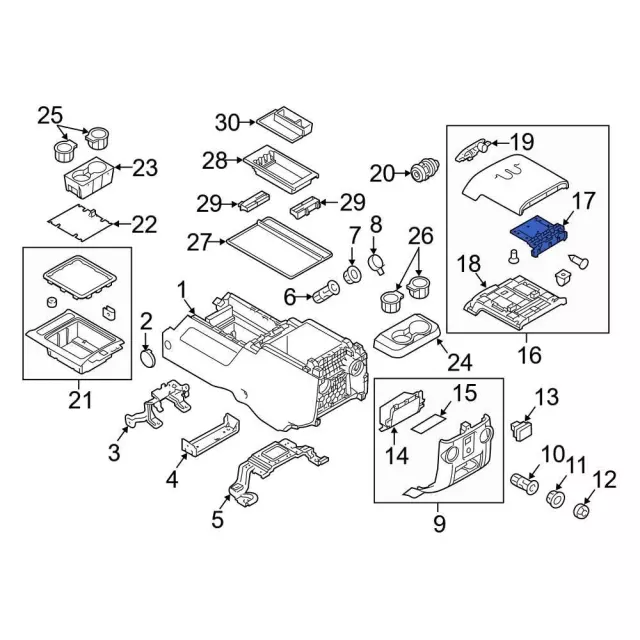 Console Hinge - Ford (BC3Z-2804604-A) - view 3