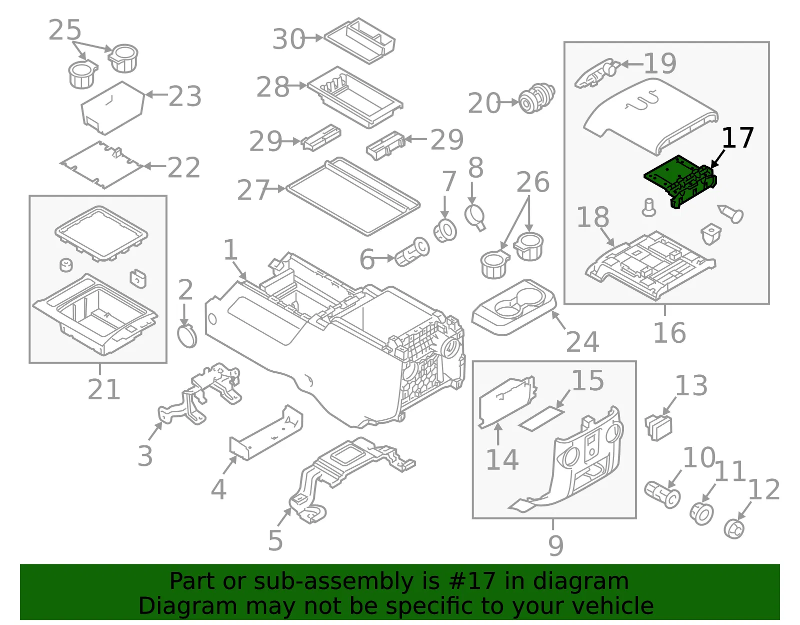 Console Hinge - Ford (BC3Z-2804604-A) - view 6