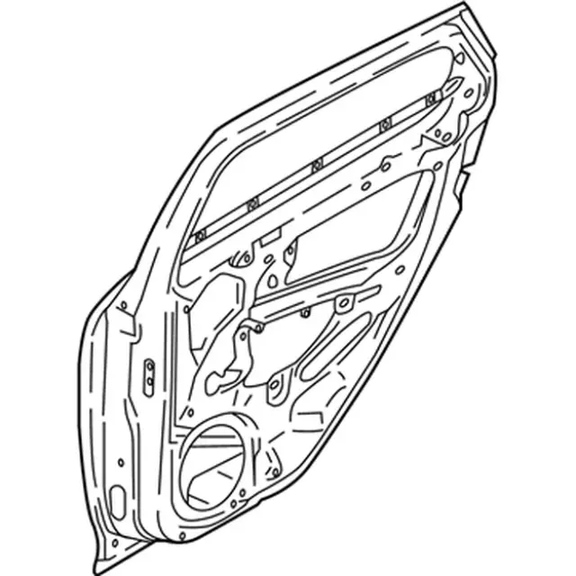Door Shell - Passenger Side (RH) - Ford (BM5Z-5824630-D)