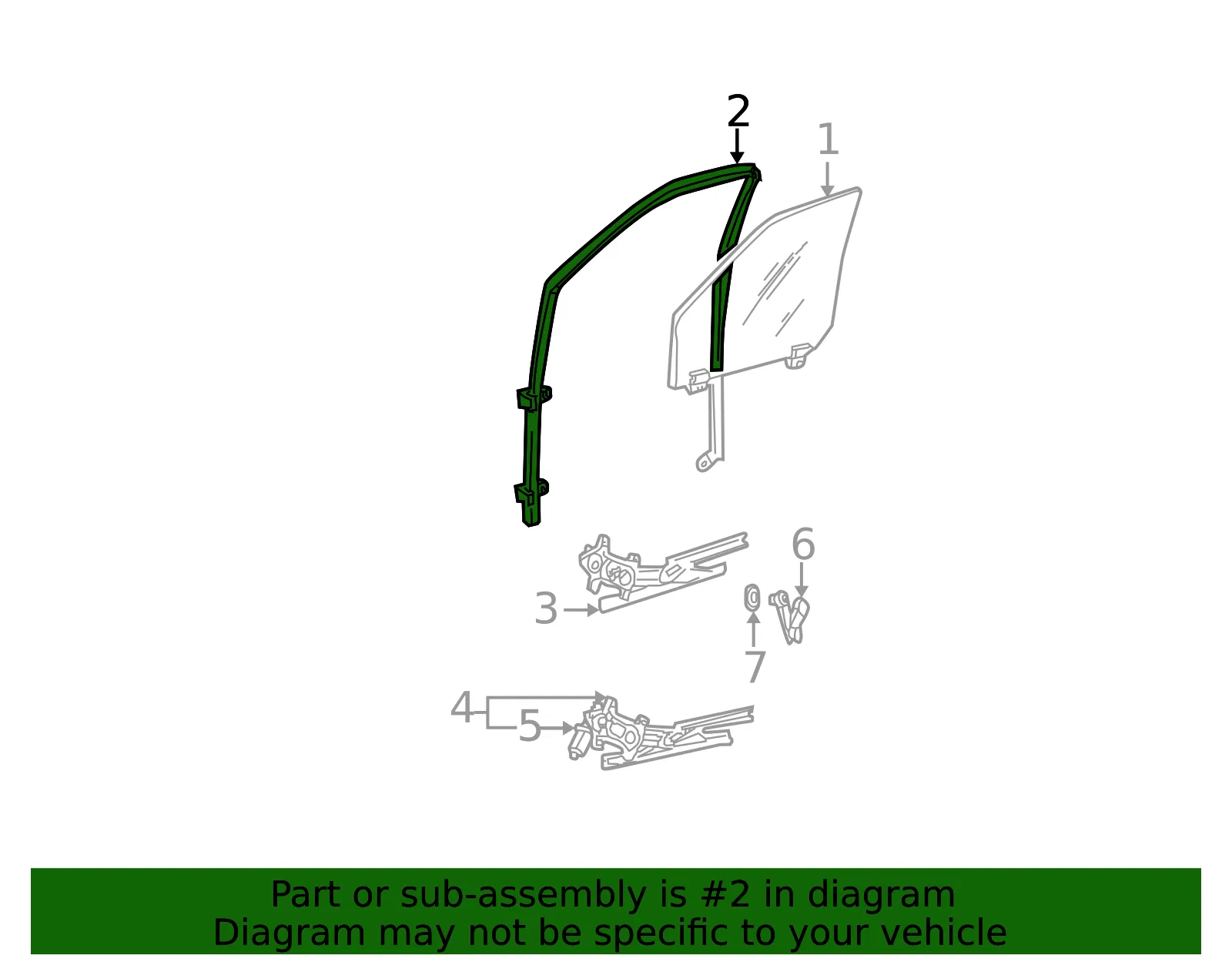 Window Channel - Ford (CC3Z-2521596-B) - view 10