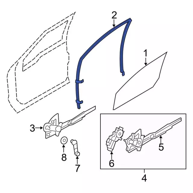 Window Channel - Ford (CC3Z-2521596-B) - view 4