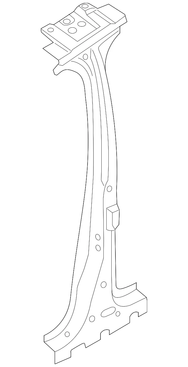 Inner Center Pillar - Driver's Side (LH) - Ford (CJ5Z-7824301-A)