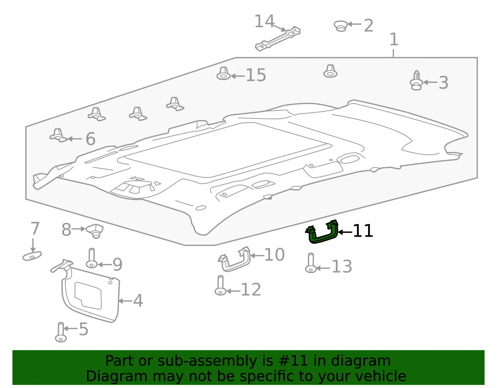 Pull Handle - Ford (CJ5Z-7831406-AA) - view 9