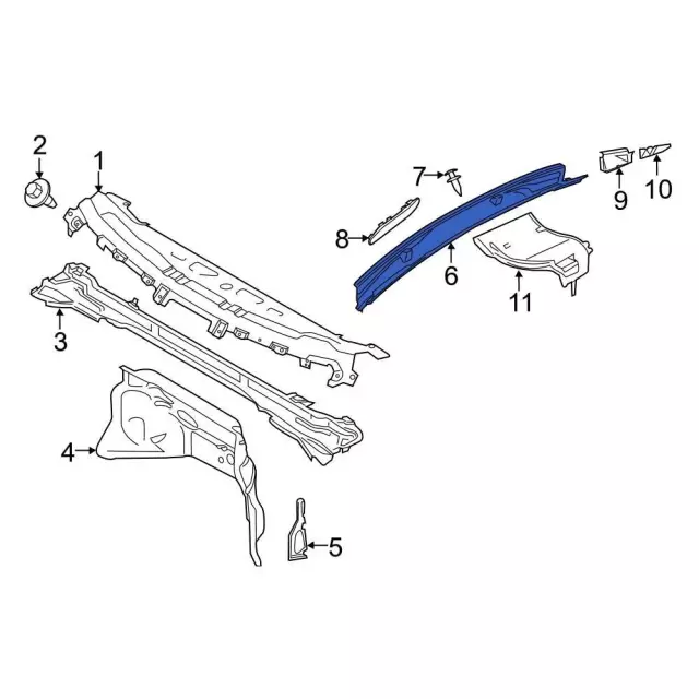 Scoop Assembly Hood - Ford (CK4Z-16C630-AD) - view 3
