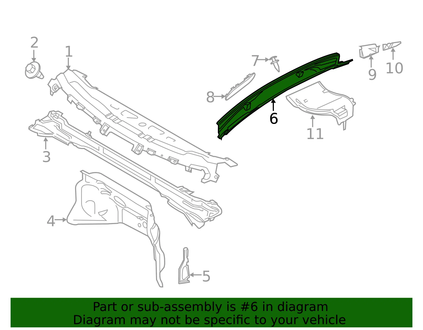 Scoop Assembly Hood - Ford (CK4Z-16C630-AD) - view 5
