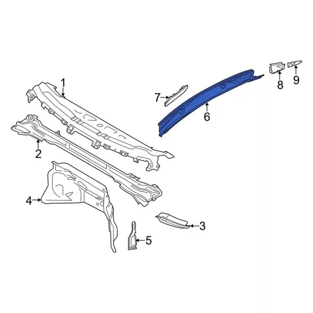 Scoop Assembly Hood - Ford (CK4Z-16C630-AD) - view 7