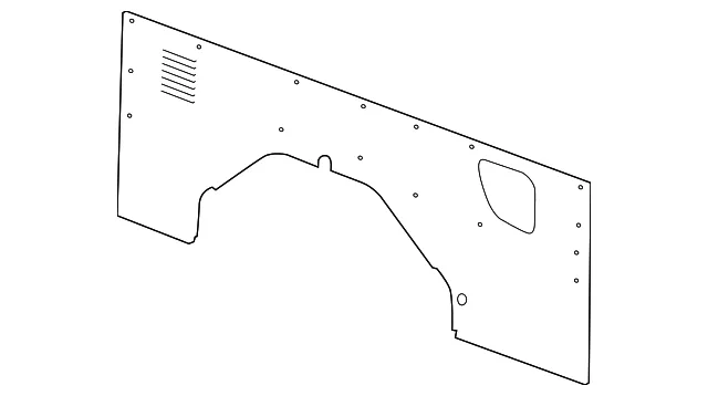 Interior Quarter Panel Trim Panel - Ford (CK4Z-6131013-HD)