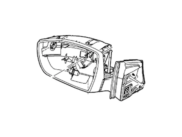 Mirror Assembly - Driver's Side (LH) - Ford (CM5Z-17683-B) - view 2