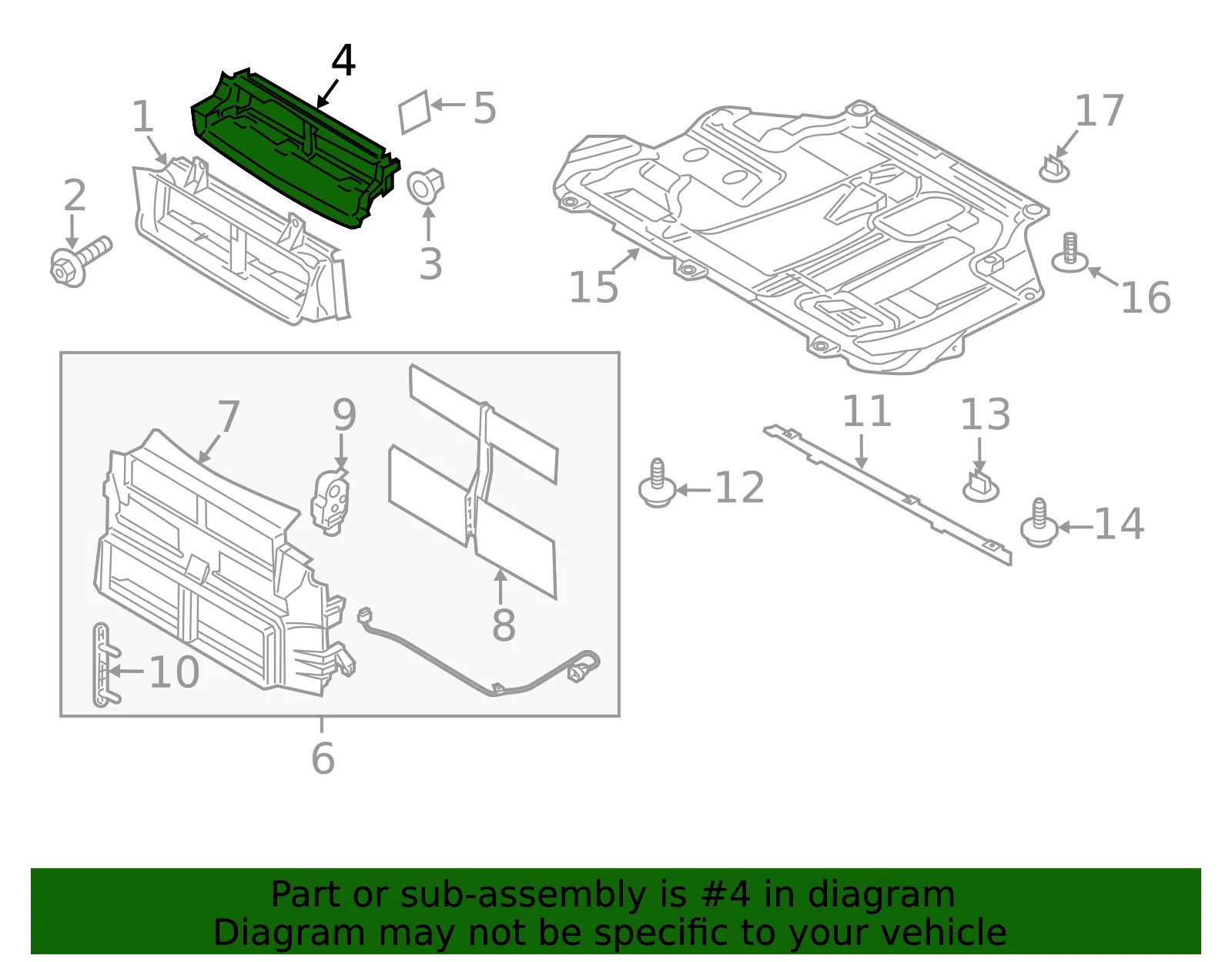 Radiator Support Air Deflector - Ford (CP9Z-8312-B) - view 6