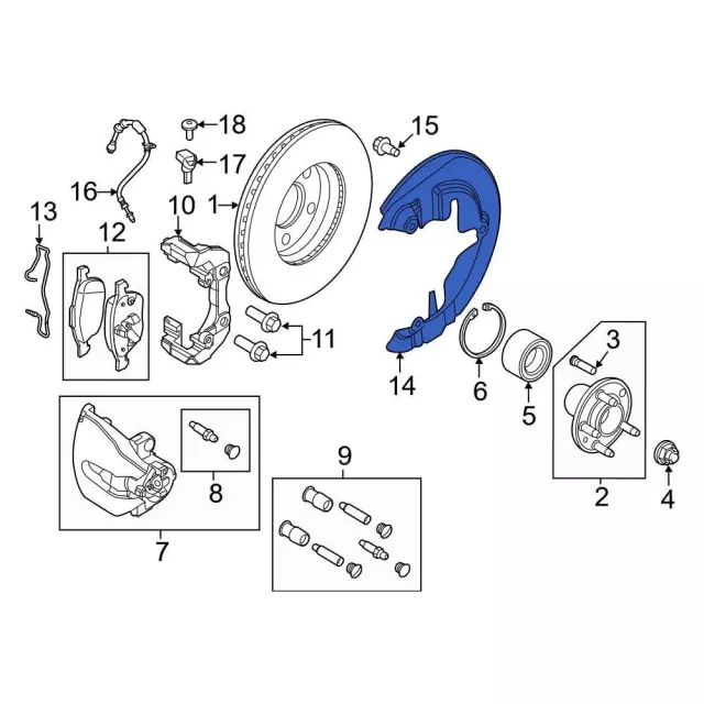 Splash Shield - Driver's Side (LH) - Ford (CV6Z-2K005-E) - view 5