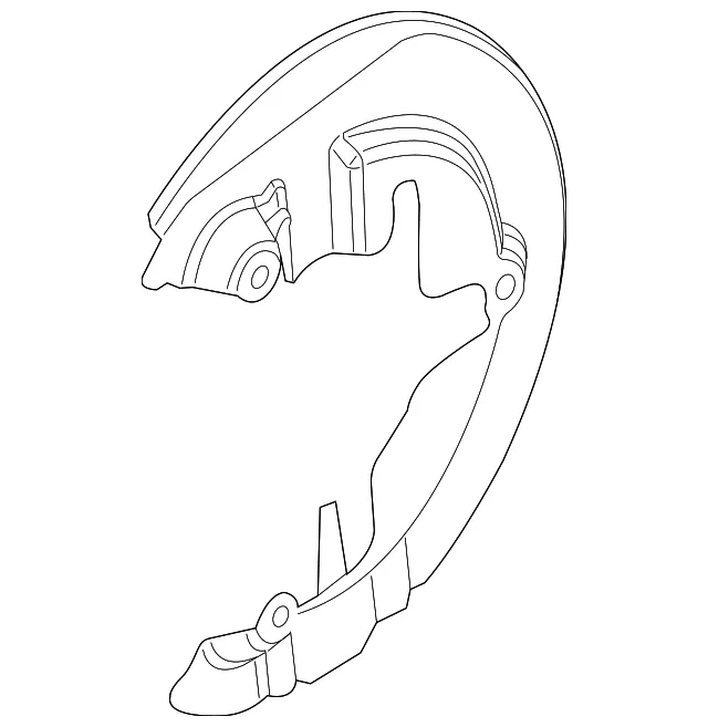 Splash Shield - Driver's Side (LH) - Ford (CV6Z-2K005-E) - view 7