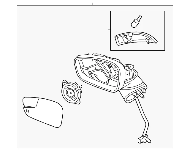 Mirror Assembly - Passenger Side (RH) - Ford (D2BZ-17682-E) - view 10