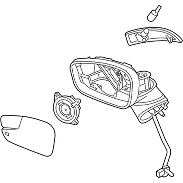 Mirror Assembly - Passenger Side (RH) - Ford (D2BZ-17682-E) - view 17