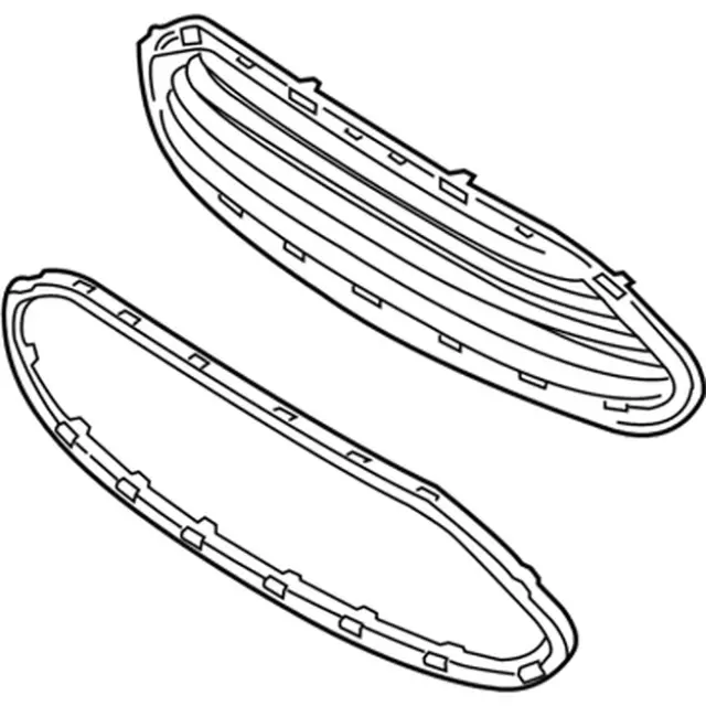 Upper Grille - Ford (D2BZ-17B968-AA) - view 12