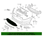 Upper Grille - Ford (D2BZ-17E810-CA) - view 27