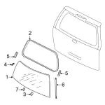 Hinge Assembly Spacer - Ford (D7FZ-6440610-A) - view 16