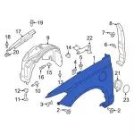 Fender - Passenger Side (RH) - Ford (DS7Z-16005-A) - view 21