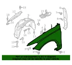 Fender - Passenger Side (RH) - Ford (DS7Z-16005-A) - view 23