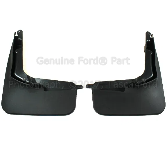 Splash Guards - Molded - Rear Pair - Black - Ford (DS7Z-16A550-CA)