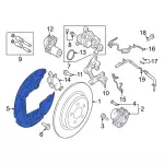 Splash Shield - Driver's Side (LH) - Ford (E1GZ-2C028-B) - view 17