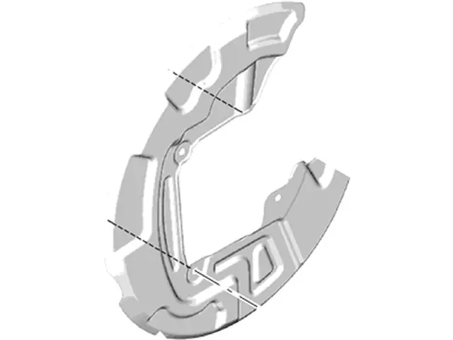 Splash Shield - Driver's Side (LH) - Ford (E1GZ-2C028-B) - view 4