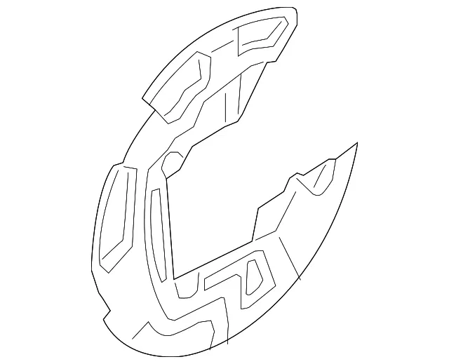 Splash Shield - Driver's Side (LH) - Ford (E1GZ-2C028-B) - view 6