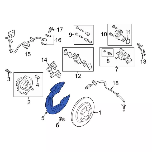 Splash Shield - Driver's Side (LH) - Ford (E1GZ-2C028-B) - view 9