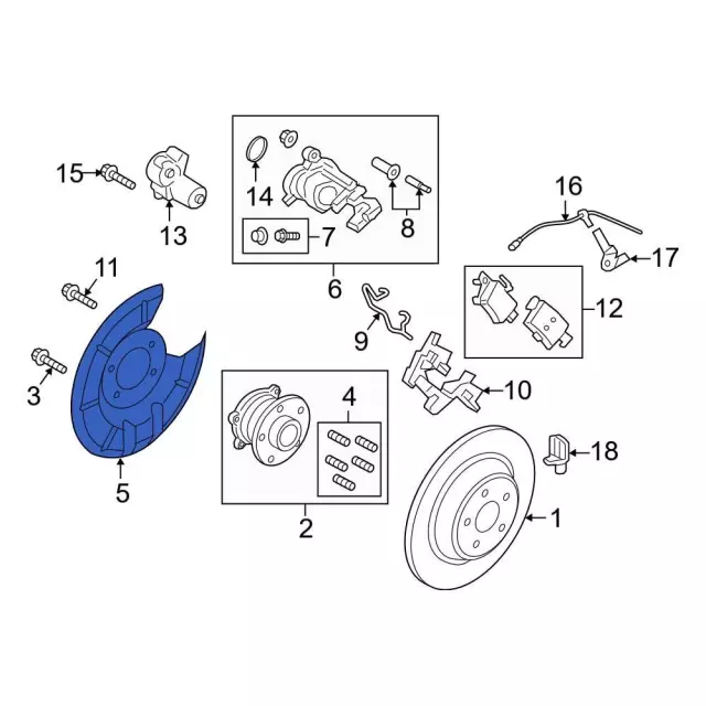 Splash Shield - Driver's Side (LH) - Ford (EJ7Z-2C028-B) - view 9