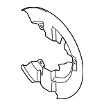 Splash Shield - Driver's Side (LH) - Ford (EJ7Z-2K005-A) - view 13