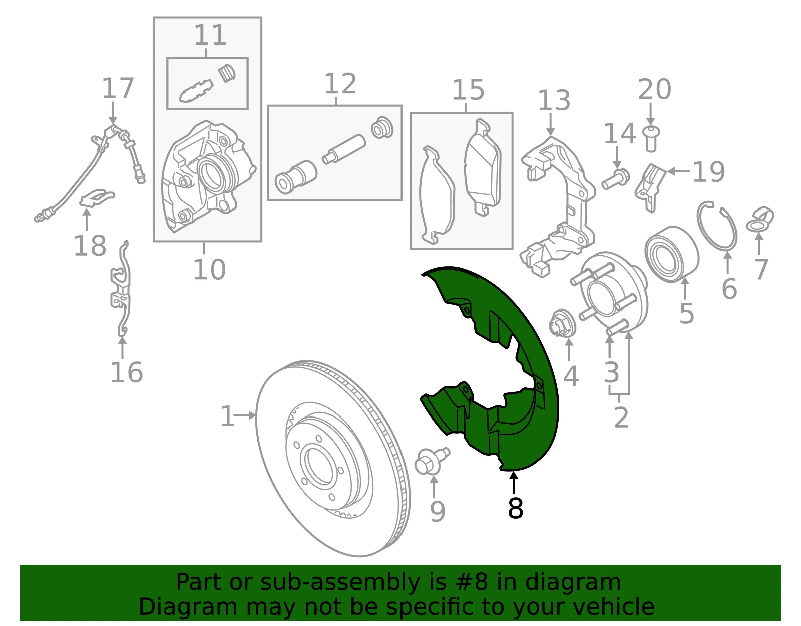Splash Shield - Driver's Side (LH) - Ford (EJ7Z-2K005-A) - view 6