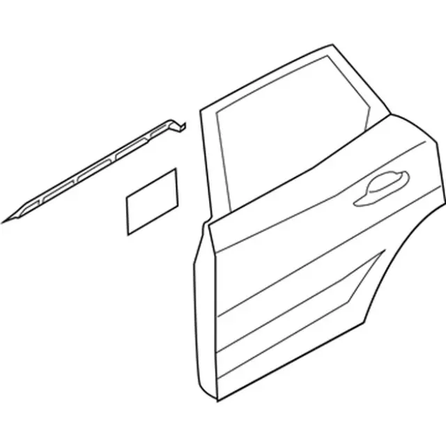 Door Shell - Passenger Side (RH) - Ford (EJ7Z-7824630-A)