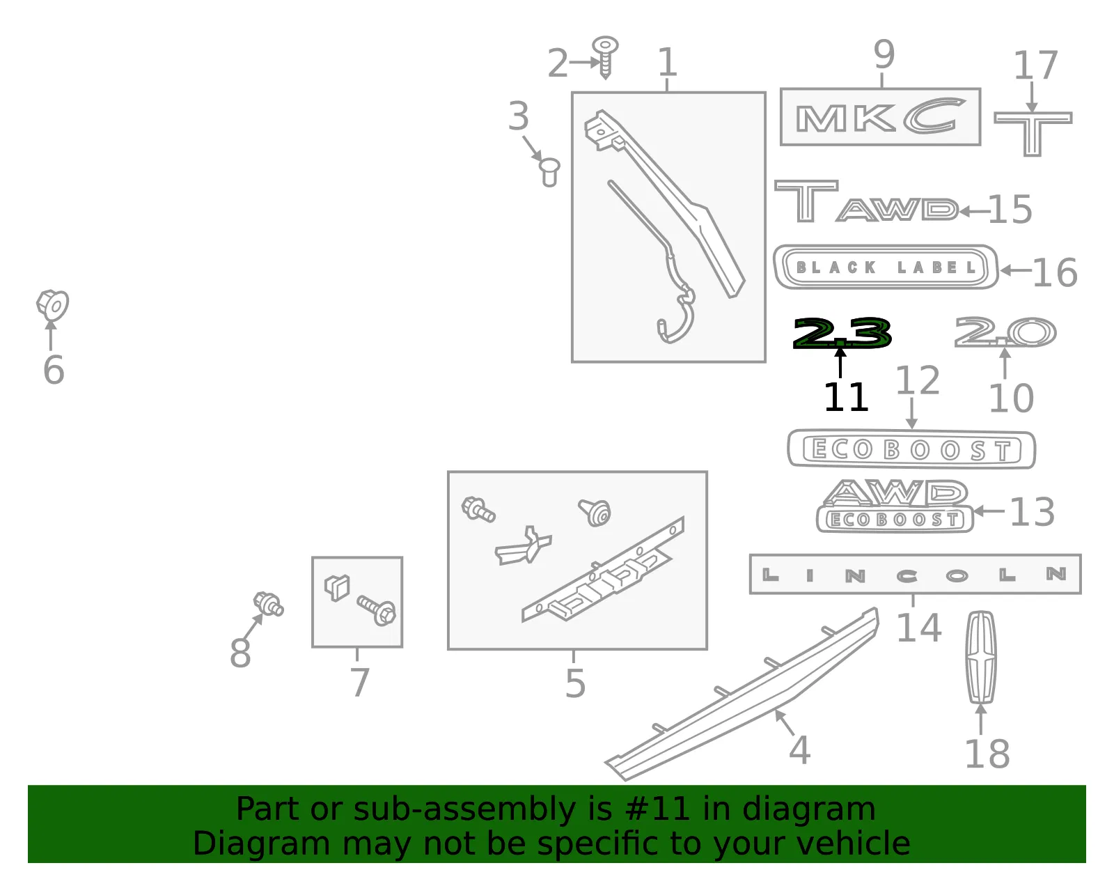 Emblem - Ford (EJ7Z-9942528-A) - view 5