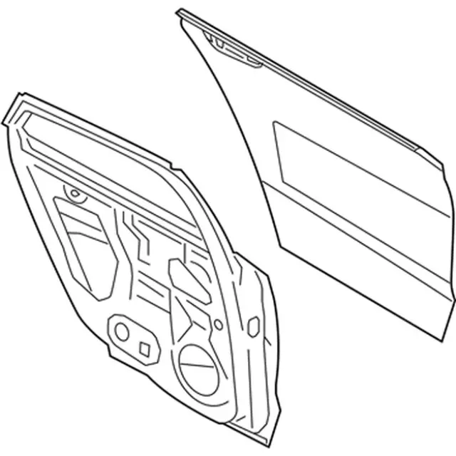 Door Shell - Passenger Side (RH) - Ford (ES7Z-5424630-A)